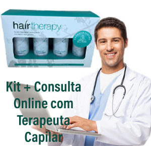 KIT HAIR THERAPY 4 PROD. + CONSULTA ONLINE C/ ESPECIALISTA TERAPEUTA CAPILAR