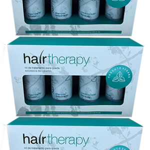 3 KITS HAIR THERAPY – TRATAMENTO ANUAL ANTI-QUEDA CAPILAR  PROMOÇÃO